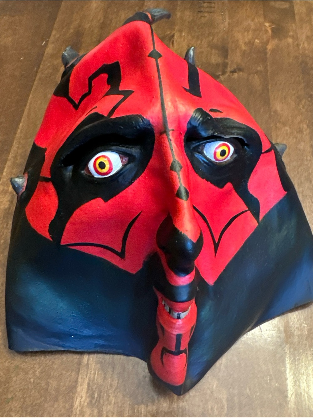Darth Maul mask Lucas film Latex Mask Of Darth Maul Star Wars Full Mask *Flaw